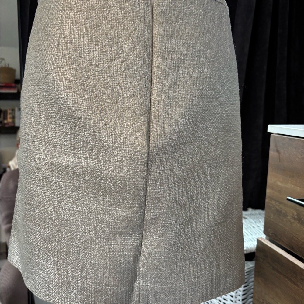 White House Black Market Metallic A-Line Skirt - Picture 5 of 7